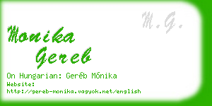 monika gereb business card